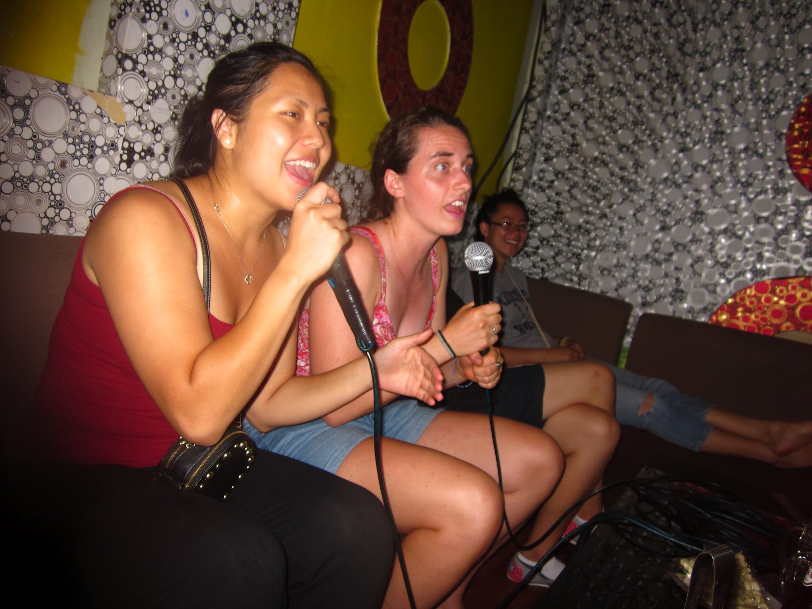 Singing Karaoke in Hanoi